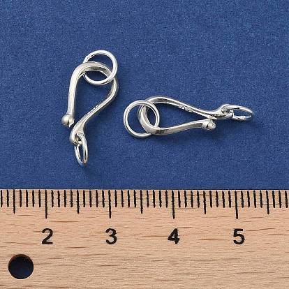 925 Sterling Silver S Shape Clasps, S-Hook