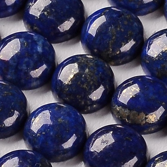 Naturales lapis lazuli teñidos piedra preciosa cúpula / medio cabujones redondos