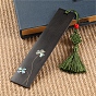 Saint Patrick's Day Rectangle Wood Bookmarks, Chinese Knot Tassel Pendant Bookmark, Shell Shamrock Pattern