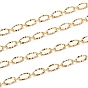 Brass Dapped Chains, with Spool, Long-lasting Plated, Unwelded, Textured