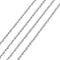 304 Stainless Steel Ball Chains, 1:1 Rice and Drum