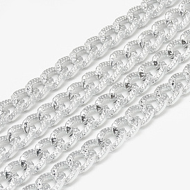Chaînes de gourmette texturées en aluminium non soudées