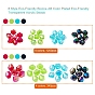 8 экологически чистые прозрачные акриловые бусины в стиле bicone ab с цветным покрытием