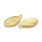 Eco-Friendly Brass Pendants, Long-Lasting Plated, Oval with Cross