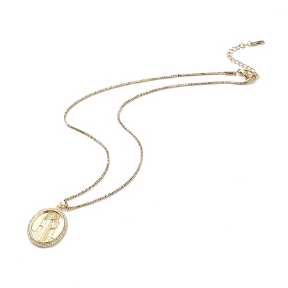 Ожерелье с кулоном из прозрачного кубического циркония, золотые украшения 304 из нержавеющей стали для женщин