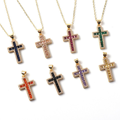 Simple Cross Necklace for Women, Trendy Minimalist Collarbone Chain Pendant Jewelry