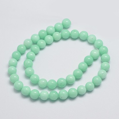 Malasia perlas naturales jade hebras, amazonita imitación, rondo, teñido