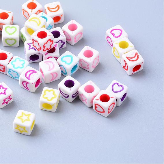 Craft Acrylic Beads, Cube