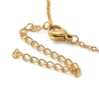 304 colliers pendentif coeur en acier inoxydable pour femmes