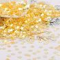 Perles de paillettes en plastique, éclat doré, décorations artisanales à coudre, trèfle