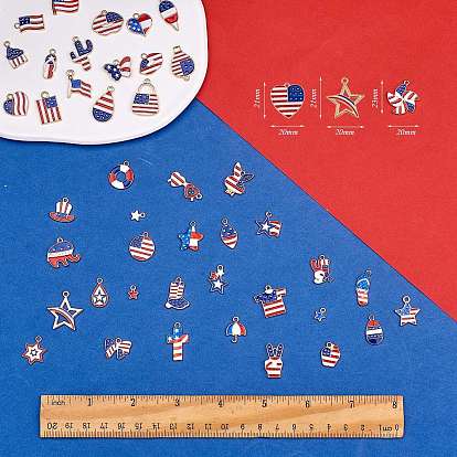 50 pcs 50 styles alliage émail pendentif indépendant drapeau japonais pendentif alliage accessoires