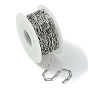 304 Stainless Steel Chains, Paperclip Chains, Drawn Elongated Cable Chains, Soldered