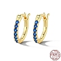 925 Sterling Silver Hoop Earring for Women, Real 18K Gold Plated/Platinum