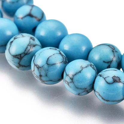 Turquoise Beads Strands, Round