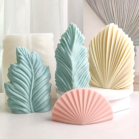 DIY Candle Silicone Molds, foor Scented Candle Making, Leaf/Shell/Coral Shape