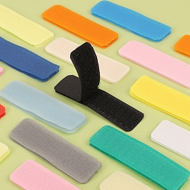 Rectangle Nylon Hook and Loop Tapes, Sew on Magic Tapes, for Fabrics Clothing and Crafts