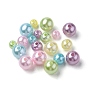 605 piezas 15 perlas de imitación de plástico abs pintadas con spray de estilo, rondo
