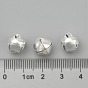 Iron Bell Charms, Silver Color Plated