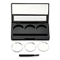 ABS Plastic Empty Lip Palette, with Lipbrush & Removable Aluminum Pans, for Eyeshadow Lipstick Makeup Pallet