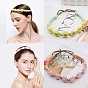 Daisy Hand Braided Cotton Rope Elastic Headband, Casual Hair Accessories for Woman Girls