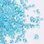 Glass Seed Beads, Dyed, Transparent Colours, For Nail Art Decoration, No Hole/Undrilled, Chip