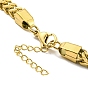 Ion Plating(IP) 304 Stainless Steel Wheat Chain Bracelets