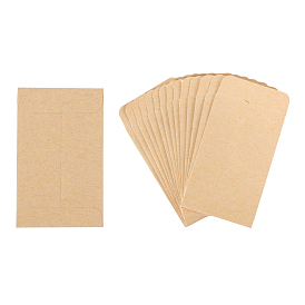 Mini enveloppes vierges en papier kraft, rectangle