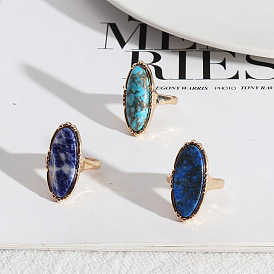 Natural Stone Fashion Ring for Women - Trendy, Versatile and Unique European Style Jewelry