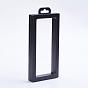 Plastic Frame Stands, with Transparent Membrane, For Ring, Pendant, Bracelet Jewelry Display, Rectangle