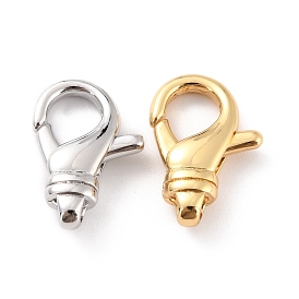 Brass Lobster Claw Clasps, Long-Lasting Plated, Lead Free & Nickel Free & Cadmium Free