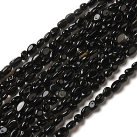 Natural Obsidian Beads Strands, Nuggets