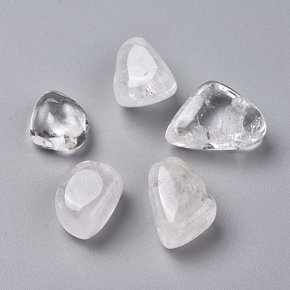 Природный кристалл кварца бусины, упавший камень, лечебные камни для 7 балансировки чакр, кристаллотерапия, драгоценные камни наполнителя вазы, нет отверстий / незавершенного, самородки