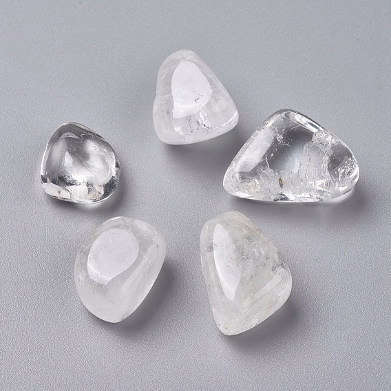 Природный кристалл кварца бусины, упавший камень, лечебные камни для 7 балансировки чакр, кристаллотерапия, драгоценные камни наполнителя вазы, нет отверстий / незавершенного, самородки