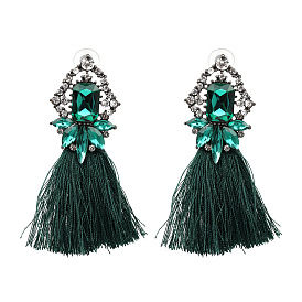 Retro Glass Fringe Earrings - Fashionable and Unique Jewelry