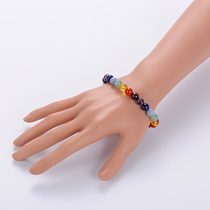 Pierre naturelle bracelets stretch chakra, 63mm