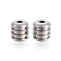 304 Stainless Steel Beads, Grooved Beads, Column