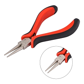 Carbon Steel Jewelry Pliers for Jewelry Making Supplies, Round Nose Pliers, Ferronickel, 126mm