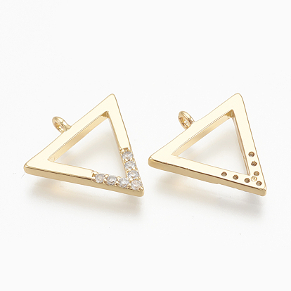 Micro cuivres ouvrent charmes de zircons, triangle, sans nickel