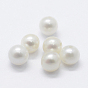 Culture des perles perles d'eau douce naturelles, Note 3 un, la moitié foré, ronde