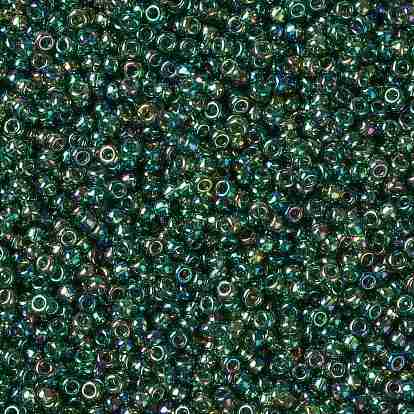 Perles rocailles miyuki rondes, perles de rocaille japonais, couleur transparente ab