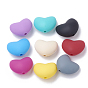 Food Grade Eco-Friendly Silicone Focal Beads, Chewing Beads For Teethers, DIY Nursing Necklaces Making, Heart