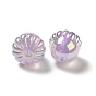 Placage uv perles acryliques irisées arc-en-ciel, gland