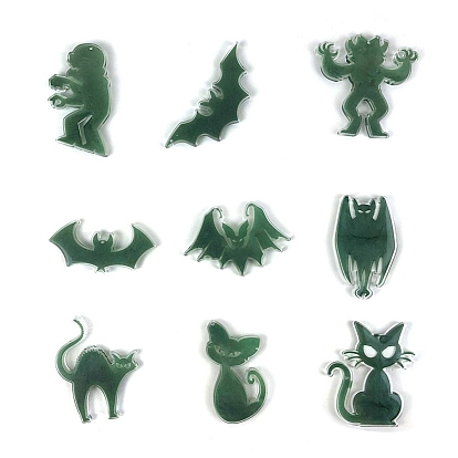 Хэллоуин тема зомби/летучая мышь/кошка DIY кулон силиконовые формы, формы для литья смолы, для уф-смолы, изготовление ювелирных изделий из эпоксидной смолы