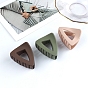 Frosted Acrylic Hair Claw Clips, Triangle Non Slip Jaw Clamps for Girl Women