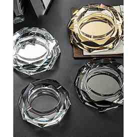 Glass Ashtray, Home Office Tabletop Decoration, Geometric