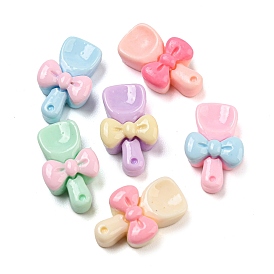 Tableware Opaque Resin Decoden Cabochons, Spatula with Bowknot