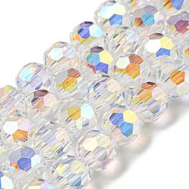 Glass Imitation Austrian Crystal Beads, Faceted(32 Facets) Round