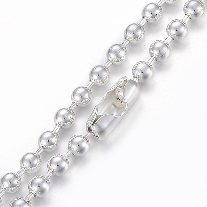 304 Stainless Steel Ball Chain Necklaces