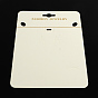 Rectangle Shape Cardboard Necklace Display Cards, 190x140x0.8mm