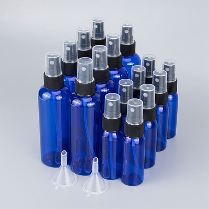 Vaporisateur en plastique benecreat vaporisateur à brume fine avec trémies, compte-gouttes et étiquette pour parfum, liquide, voyager